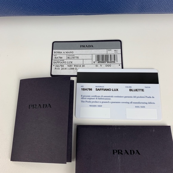 New Prada Italian Galleria Lux Double Zip Tote - Picture 6 of 7